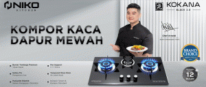 MEMASAK LEBIH NIKMAT DENGAN KOMPOR KACA NIKO